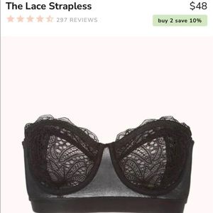 NWT Lively Lace Strapless Bra, 36DDD